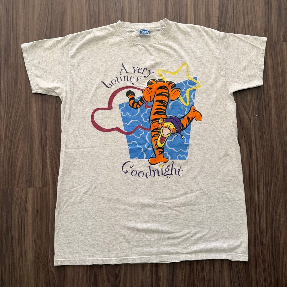 Winnie The Pooh Tigger Pajama Top Vintage 90s